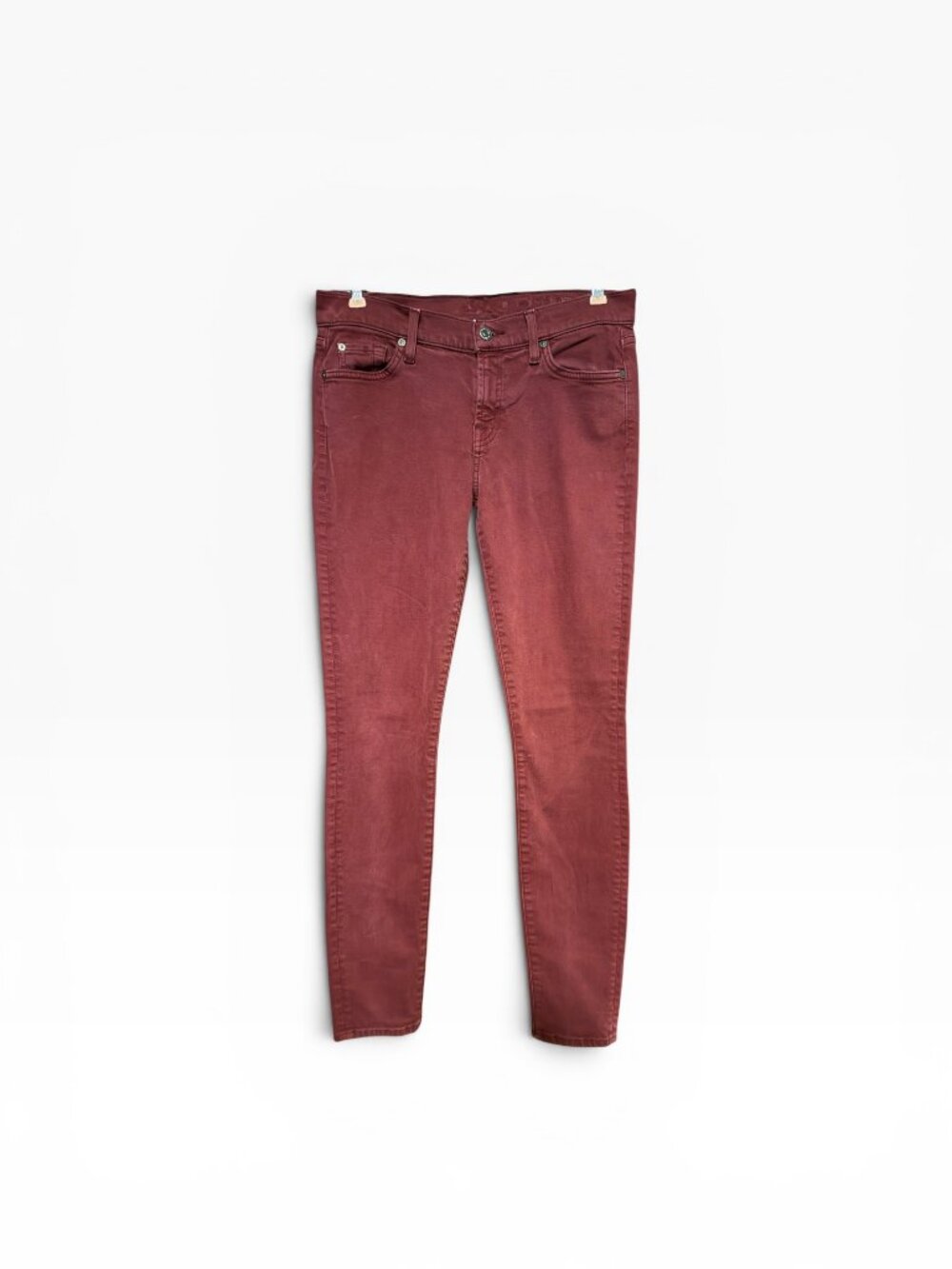 7 For All Mankind Women's Size 29 The Skinny Red Jeans